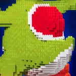 LEGO® Yoshi – Iconic Super Mario™ Brick Sculpture - Image 6