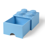 4-Stud Brick Drawer – Light Blue