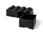 LEGO® 8-Stud Black Storage Brick Drawer - Image 4