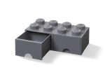 8-Stud Brick Drawer – Dark Gray - Image 2
