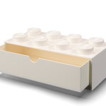 8-Stud Desk Drawer – White