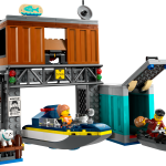 Police Speedboat and Crooks' Hideout